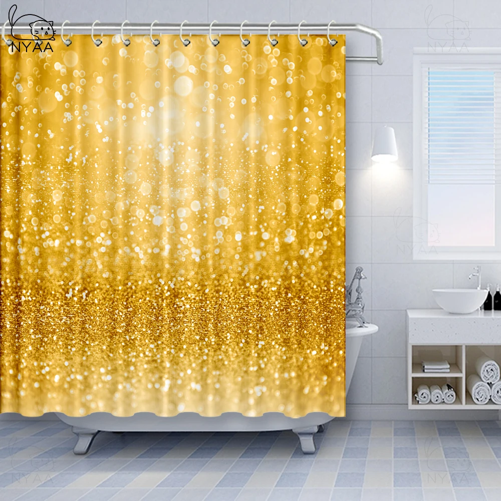 Занавеска для душа NYAA закат вдохновляющий оранжевый цвет современный дизайн