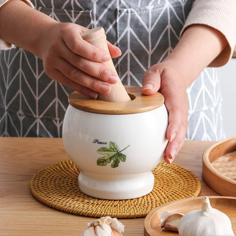 

2021 Newest Household Ceramic Tampers Baby Food Grinder Mud Artifact