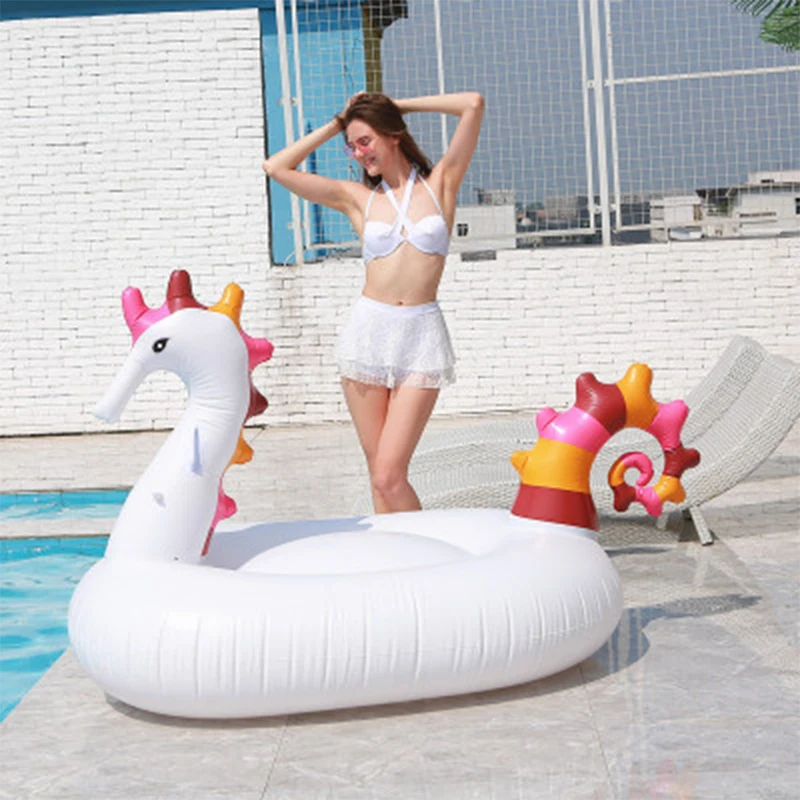 Надувные игрушки для взрослых прозрачное кольцо плавания морской лошади