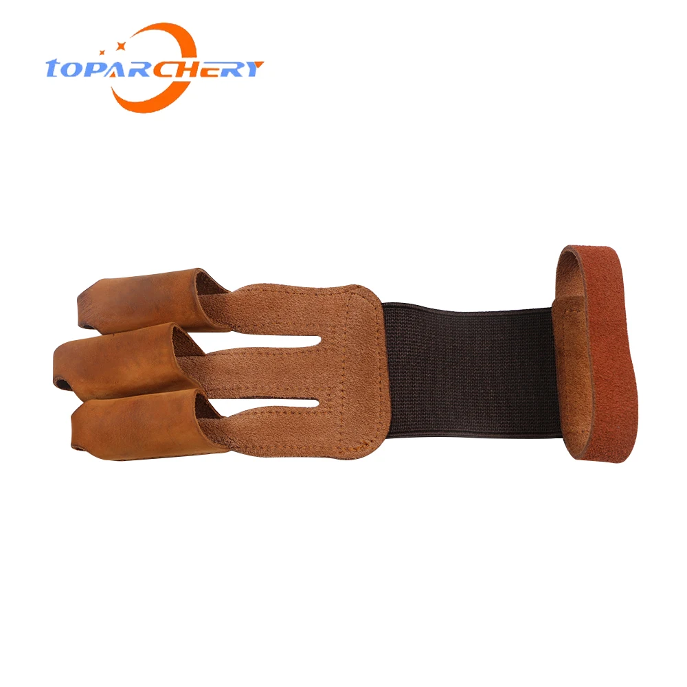 Защита для пальцев Защитная перчатка трех профессиональный лук стрельбы из лука