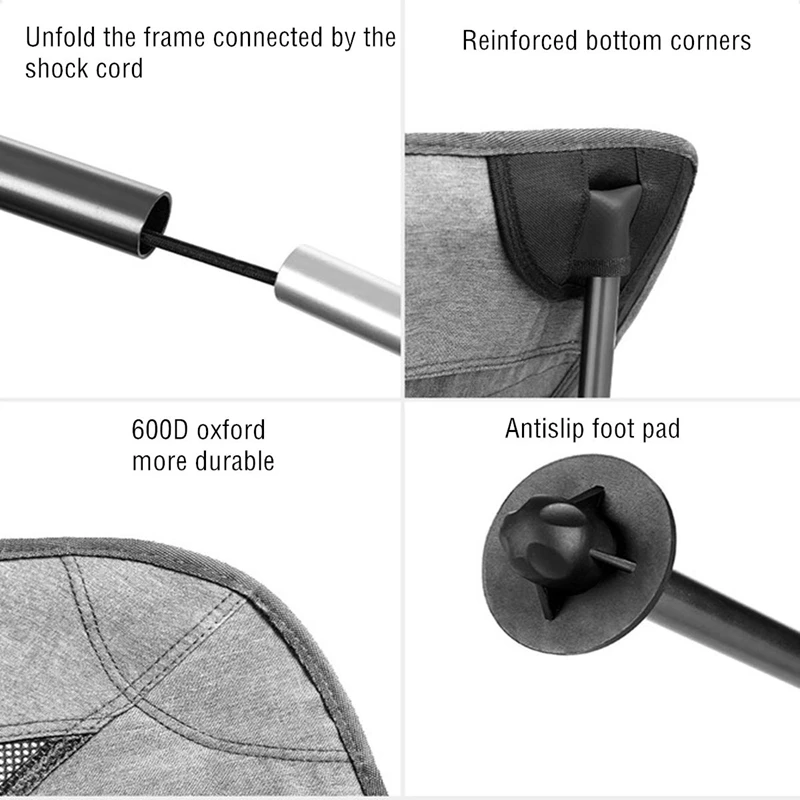 Online Kamp Sandalyesi S Hafif Yüksek Geri Ultralight Katlanır Kamp Sandalyesi Kamp Sandalyesi Yürüyüş Balıkçılık Piknik Açık Seyahat