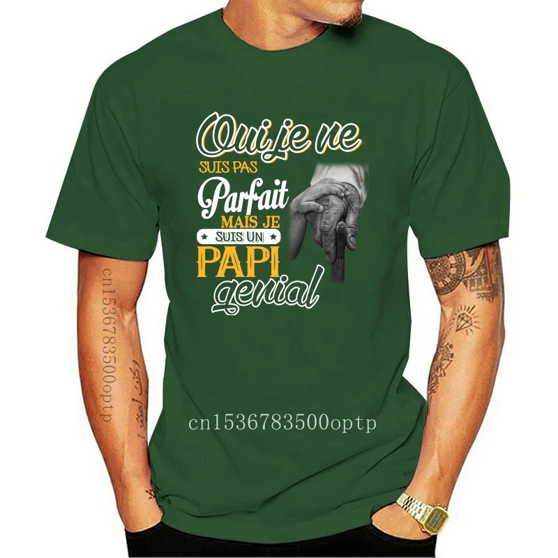 

New Men T Shirt JE SUIS UN PAPI QEUIAL Women T-Shirt