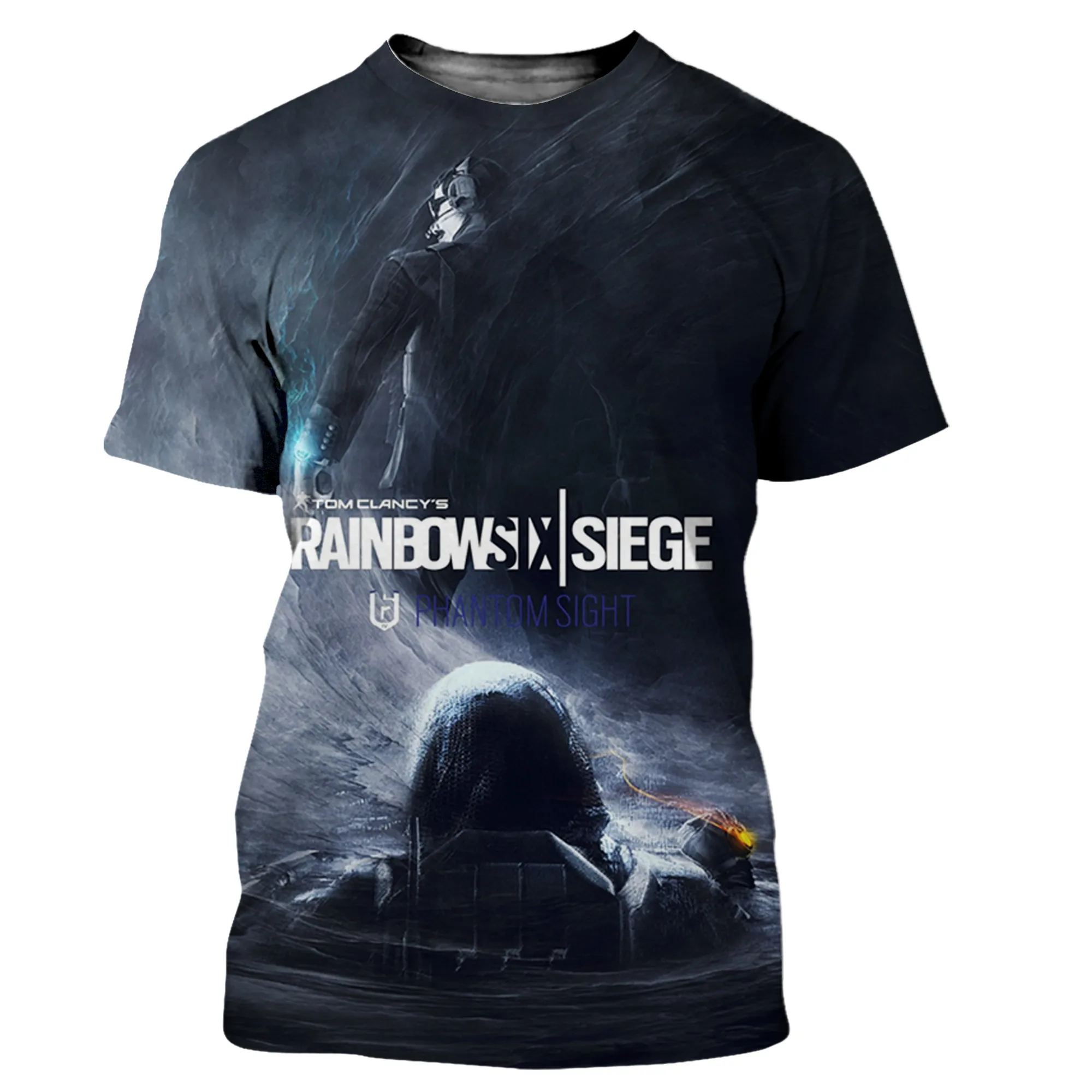 Мужская/Женская Новинка 2021 модная крутая футболка с 3D рисунком радуги и шестерки