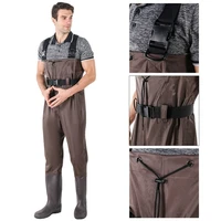 fly fishing chest waders breathable waterproof stocking foot river wader pants for men and womenun1