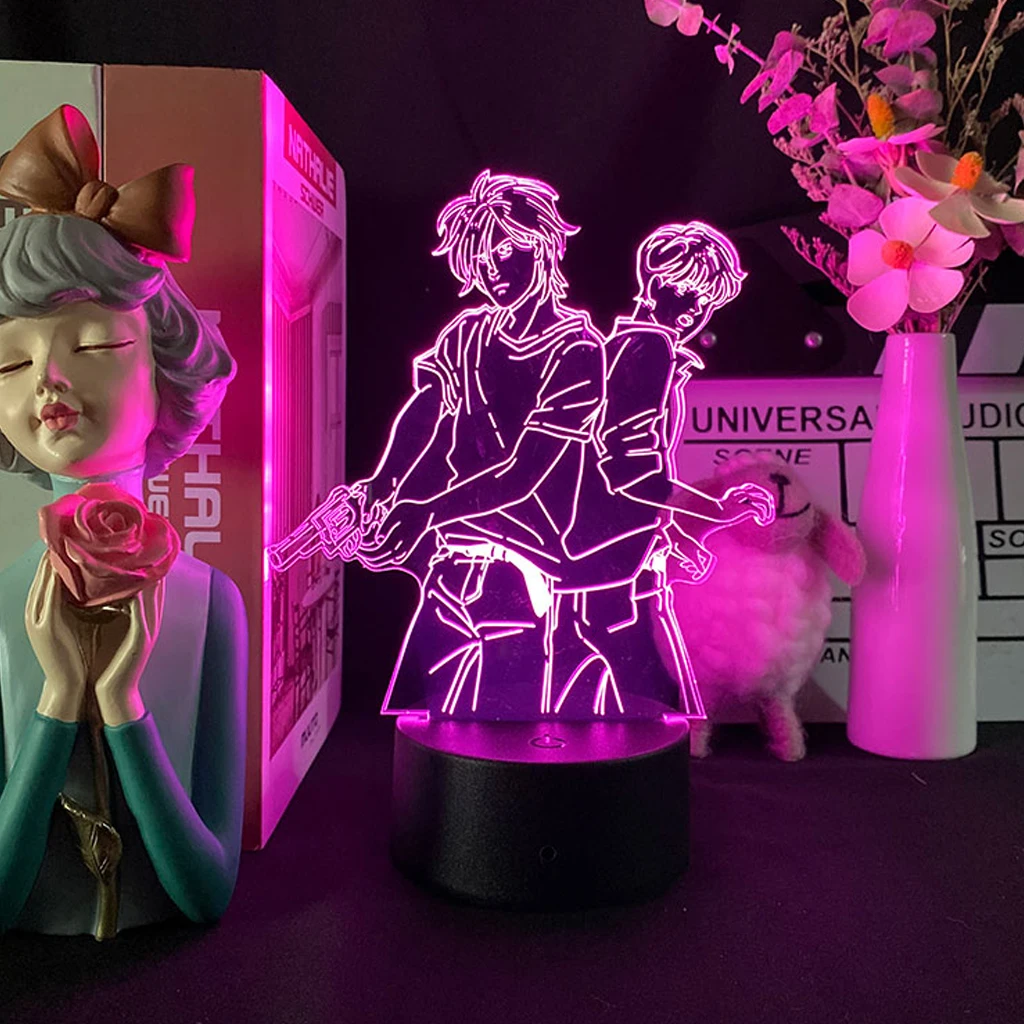 

Светодиодный ночник «атака на Титанов», аниме лампа для декора комнаты, подставка для детских подарков и акриловая доска продаются отдельн...