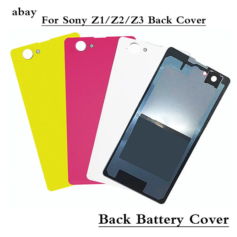 Крышка батарейного отсека для Sony серии Z Задняя стеклянная крышка корпуса Z1 Z3 MINI Z2