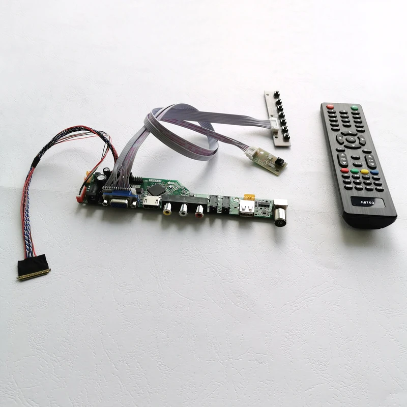 Подходит для A089SW01/B089AW01/LP089WS1 40Pin LVDS VGA + USB RF пульт дистанционного управления 1024*600 WLED