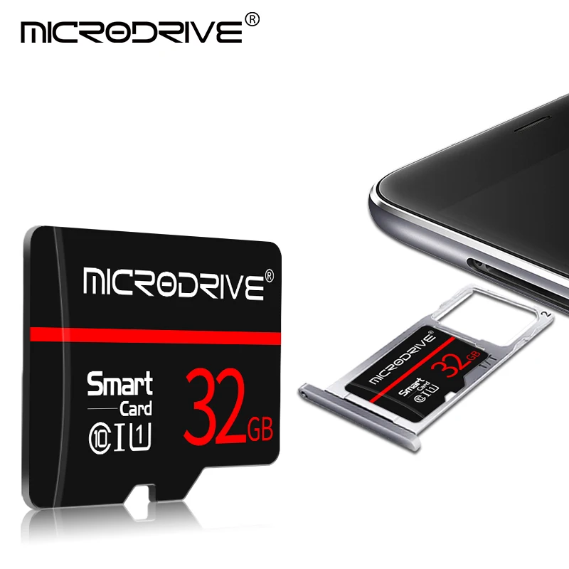 Черная карта памяти, карта micro sd, 4 ГБ, 8 ГБ, 16 ГБ, 32 ГБ, 64 ГБ, 128 ГБ, карта памяти, карта sd с адаптером