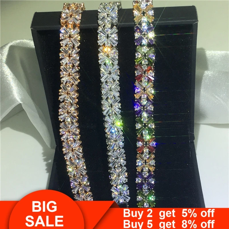 Женский браслет с цветами ручной работы Роскошные браслеты из белого и розового