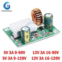 dc 9v 12v 24v 36v 48v 72v 120v to 5v 12v 3a step down module power supply dc dc non isolated buck converter