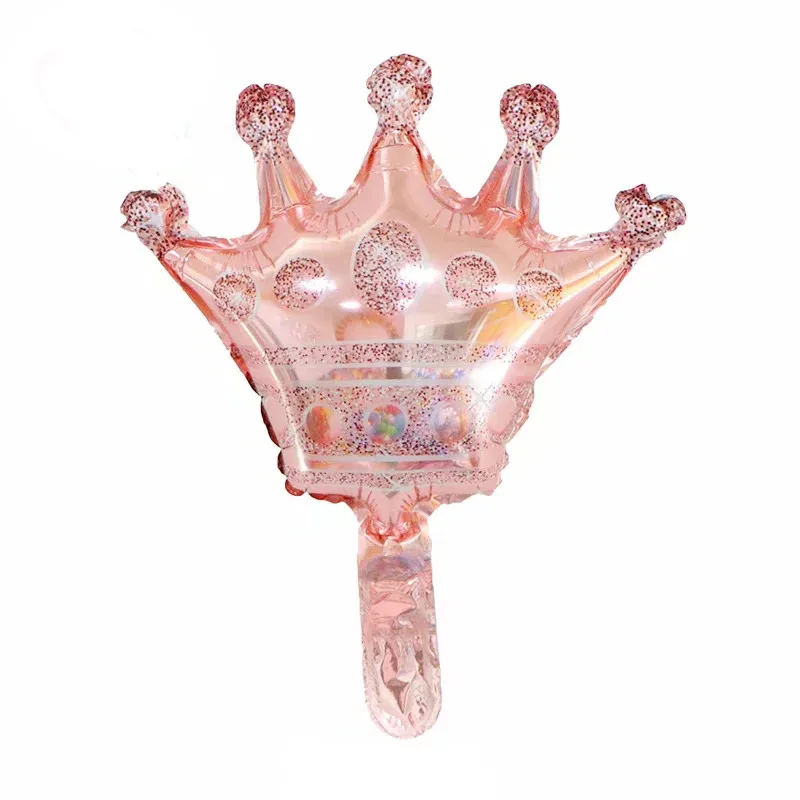 Воздушный шар гелиевый в форме короны золотистого цвета 1 шт. воздушные шары из