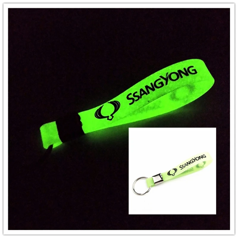 Светящаяся силиконовая Автомобильная наклейка кольцо для ключей Ford VW GOLF skoda bmw audi