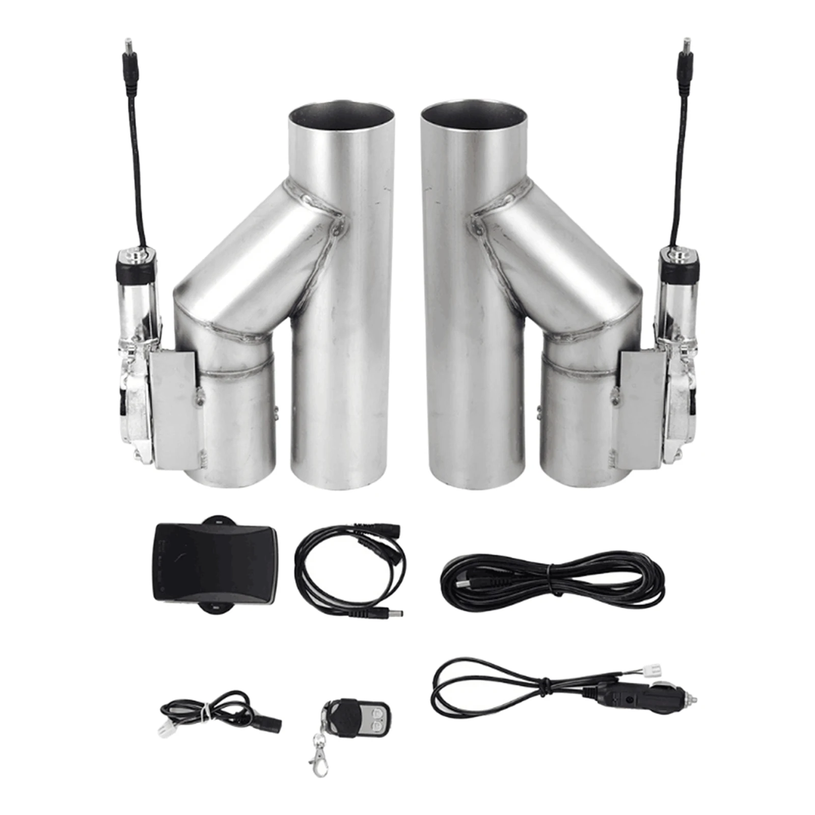 

Electric Exhaust Cutout Valve Single Y-Type w/One Controller Dual Flaps Type