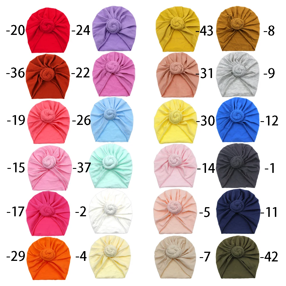 2020 New Solid Cotton Spiral Baby Hat 0-5T Newborn Infant Beanies Soft Toddler Baby Boys Girls Caps Children Hair Accessories