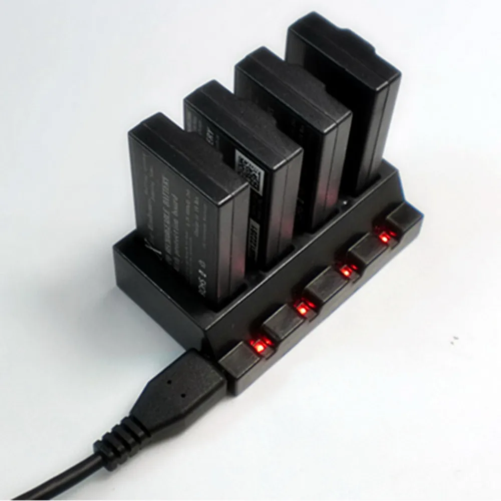 1 шт. USB 4 порта 3 7 в адаптер для аккумулятора зарядное устройство попугаев мини