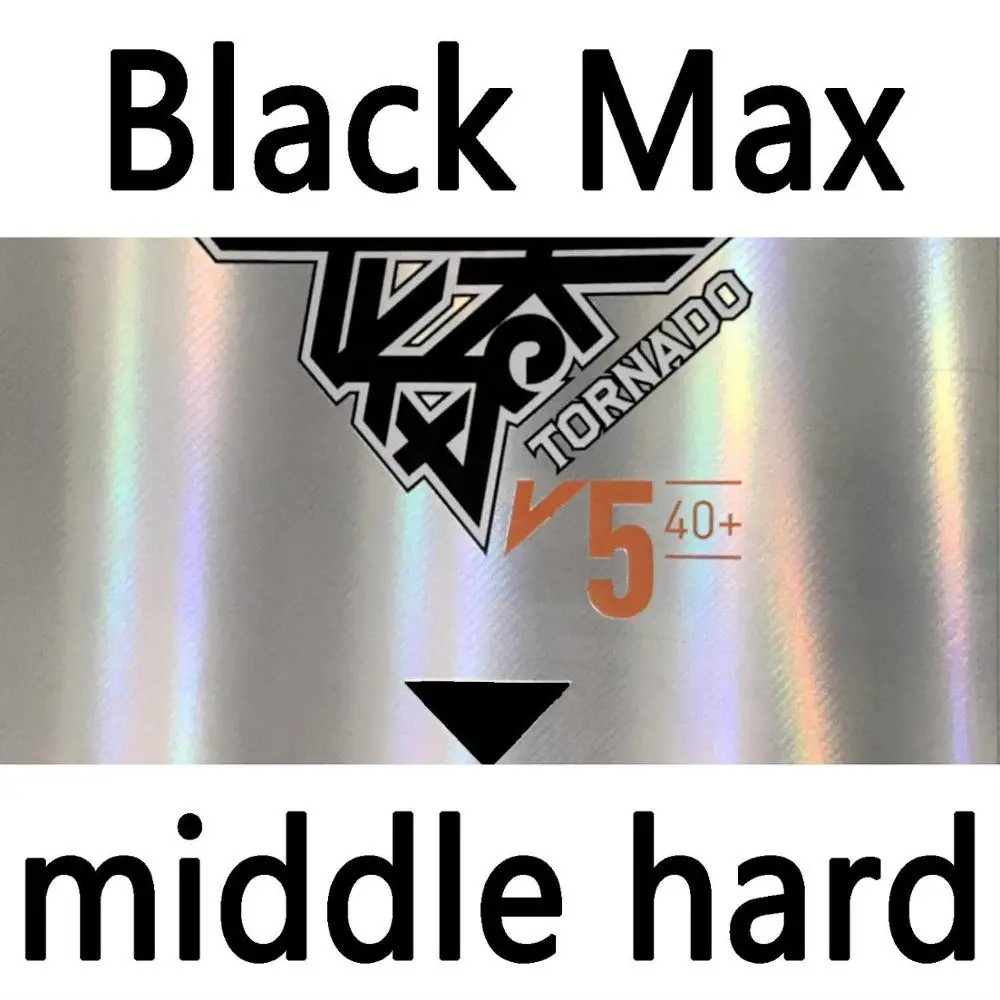 Black MAX Реактор Настольный теннисный резиновый Торнадо V5 40+ липкая петля с бугорками с губкой для пинг-понга tenis de mesa - Цвет: Black MAX