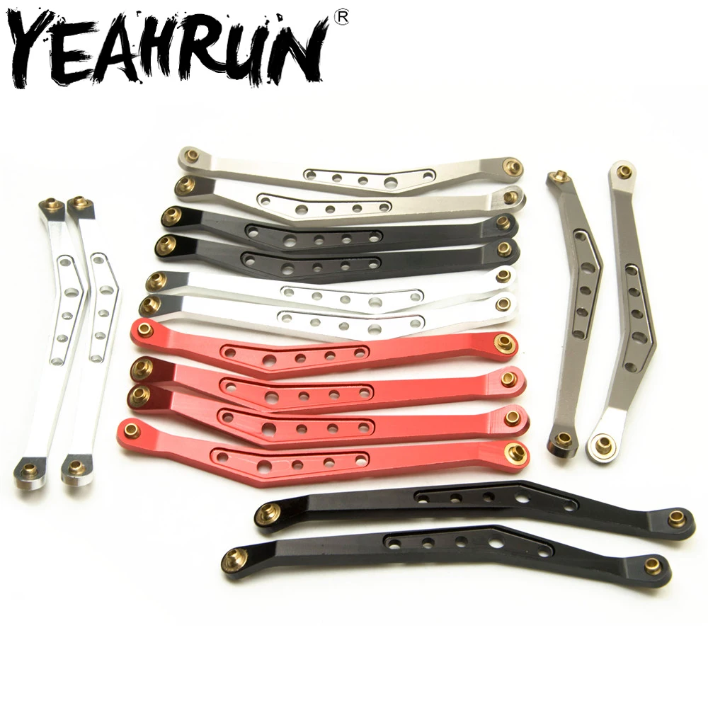 YEAHRUN 4 шт. алюминиевый RC верхний стержень тяги для 1/10 осевой Рейф обновления частей