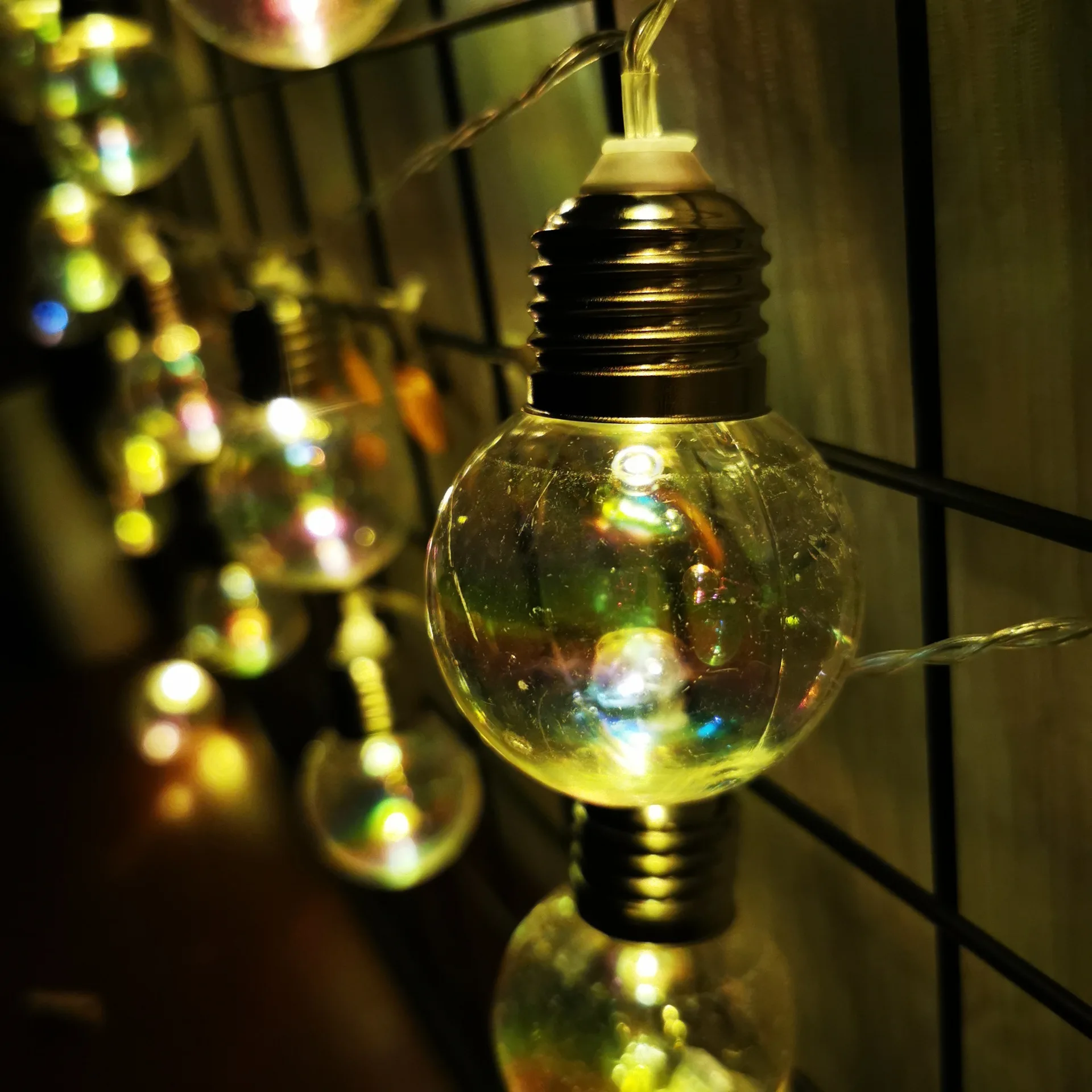 

New LED Christmas Ornaments Tree Colorful Bulb Nut Color Light Decoration Outdoor Garden Shopping Window Light String Layout