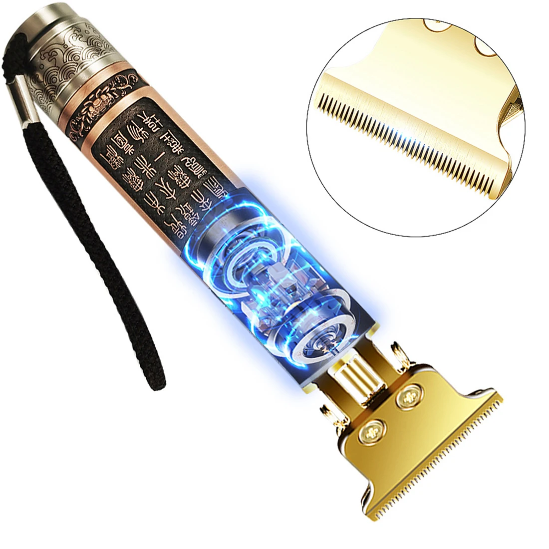 

Professional Men Hair Clipper Cordless USB Rechargeable Hairstyle Trimmer Haircut Machine Barber Carving 0Mm Metal Family 2021