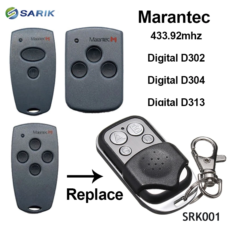 Marantec D302 D304 433Mhz дубликатор дистанционного управления гаражной дверью |