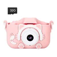 kids digital cartoon camera 20mp dual lens video camcorder 2 0 ips screen children portable dv with 32gb memory card
