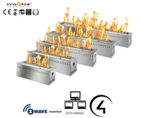 21 aug inno fire 36 inch silver or black fireplace electric automatic bioethanol burner
