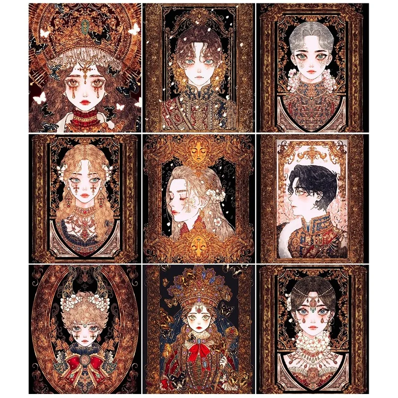 

5D DIY Diamond Painting Full Square Round Classical Portrait Girl Diamond Embroidery Mosaic Kit Home Decor Art Wall Painting