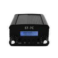 high quality st 7c 1w7w 76 108mhz stereo pll fm transmitter broadcast radio station power can be switched