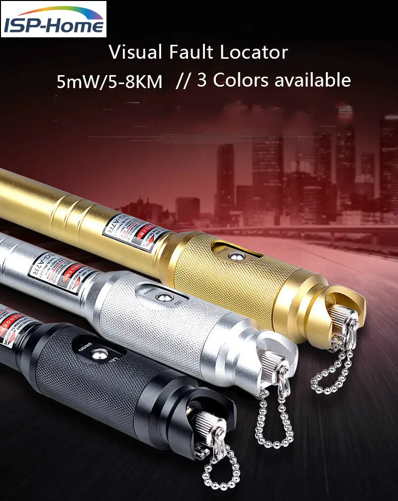 5 мВт Визуальный дефектоскоп VFL оптический волоконный кабель тестер лазер 650нм ~ 8