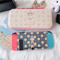 cute cartoon yellow flower girl shell for nintendo switch anti fall wear resistant shell waterproof shell frosted texture simple