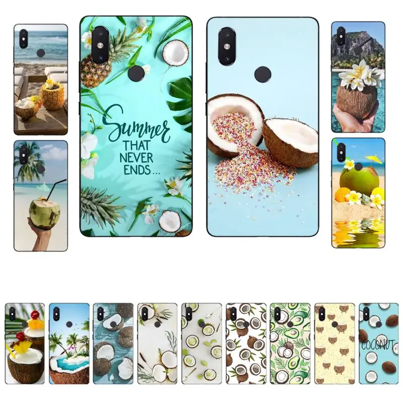Чехол для телефона YNDFCNB Beach с кокосовым фруктом Xiaomi mi 8 9 10 lite pro 9SE 5 6 X max 2 3 mix2s F1 |