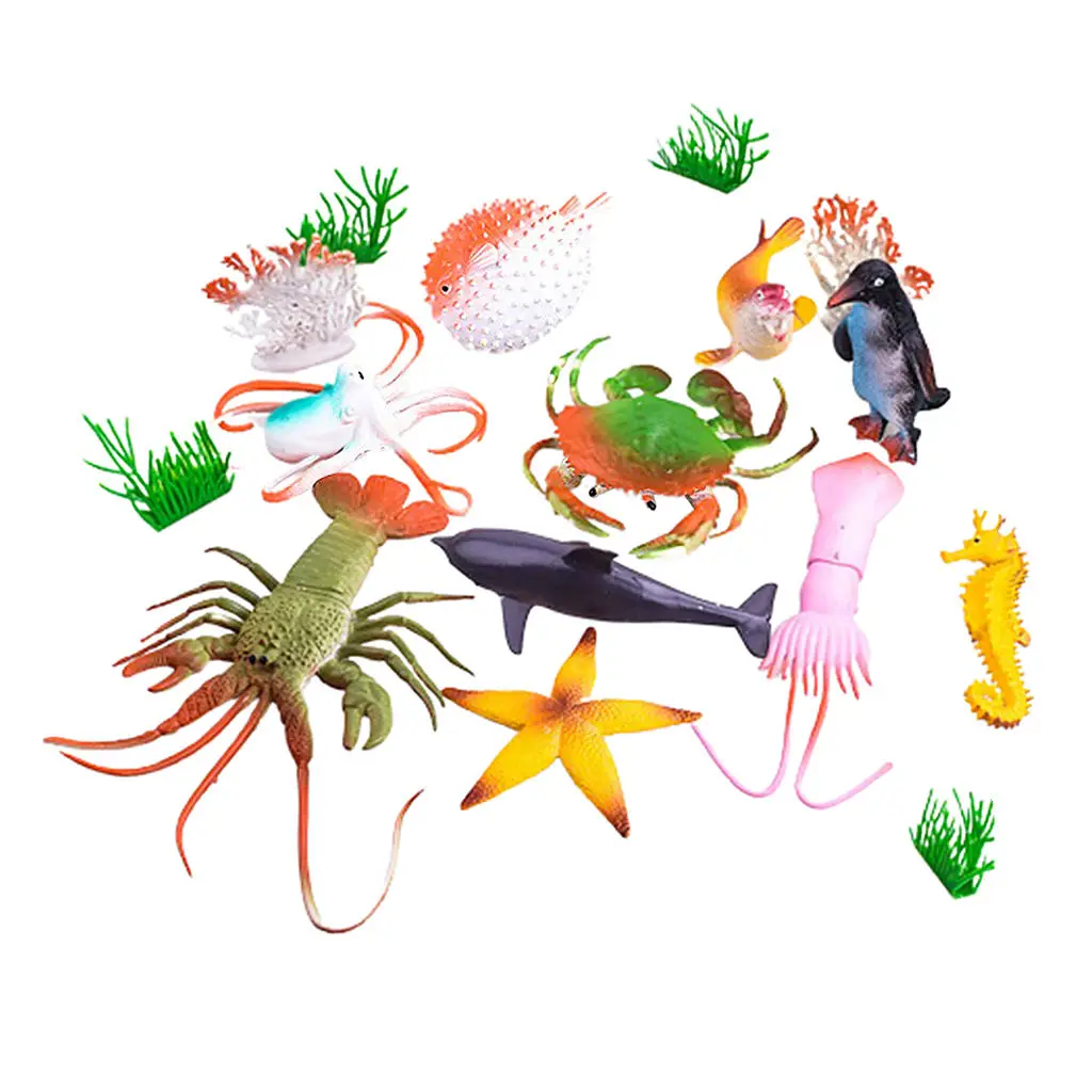 

16 Pieces Realistic Organic Organic Plastic Characters Character