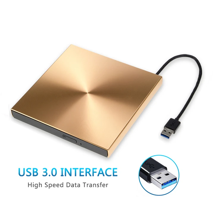 YiYaYo USB 3,0 алюминиевый сплав внешний DVD горелки писатель рекордер CD rom плеер портативный оптический привод для ноутбука ПК Macbook OS