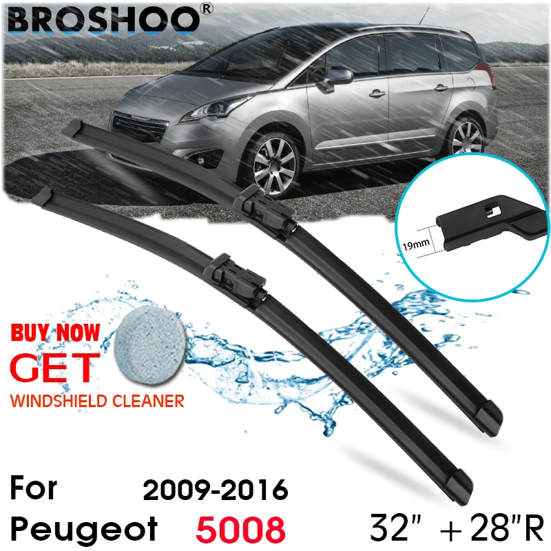 

Car Wiper Blade Front Window Windscreen Windshield Wipers Blades Arm Auto Accessories For Peugeot 5008 32"+28"R 2009-2016