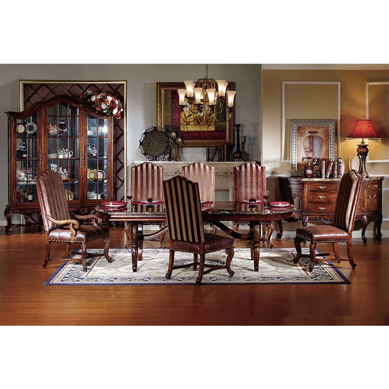 

Home furniture wooden marble top dining table designs with dining room chair Мраморный об еденный стол GH161