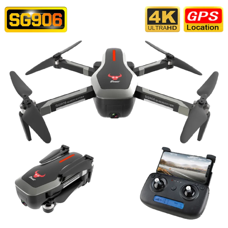 Дрон SG906 с GPS 4K HD камерой Wi Fi FPV|Квадрокоптеры камерами| |