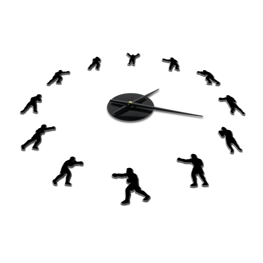 Боксерская игра DIY настенные часы Спортивная Тема Спортивный зал настенный Декор