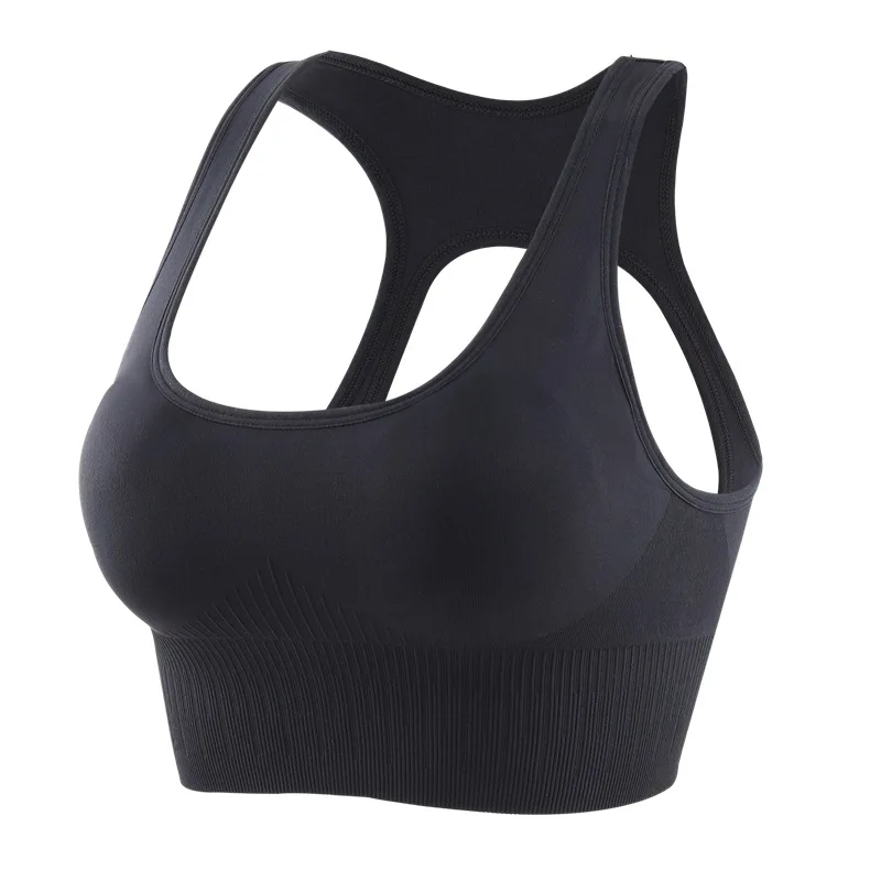 Wmuncc Seamless Sports Bra with Pad High Impact Yoga Crop Tops Women Adjustable Running Workout Push Up Active Wear Shockproof | Спорт и