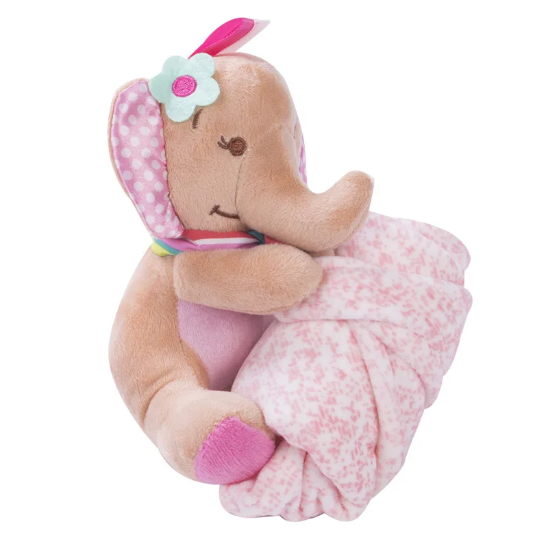 Детские плюшевые успокаивающие игрушки одеяло безопасности детские мягкое