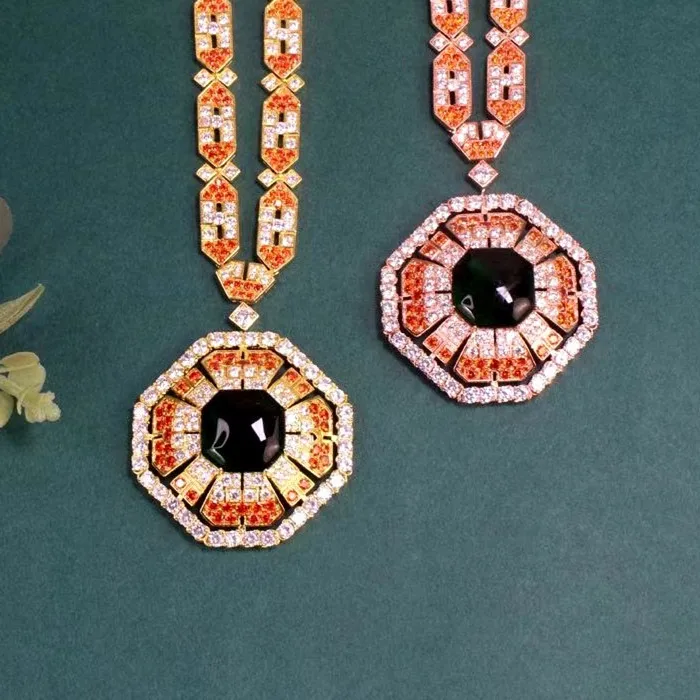 Дизайнерские Модные ювелирные изделия из меди 3A кубического циркония вечерние