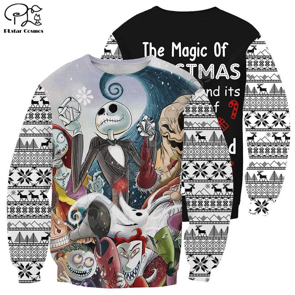 

PLstar Cosmos Cosplay Nightmare Before Christmas Jack Skellington Streetwear Pullover Women/Men 3DPrint Funny Casual Hoodies A-9