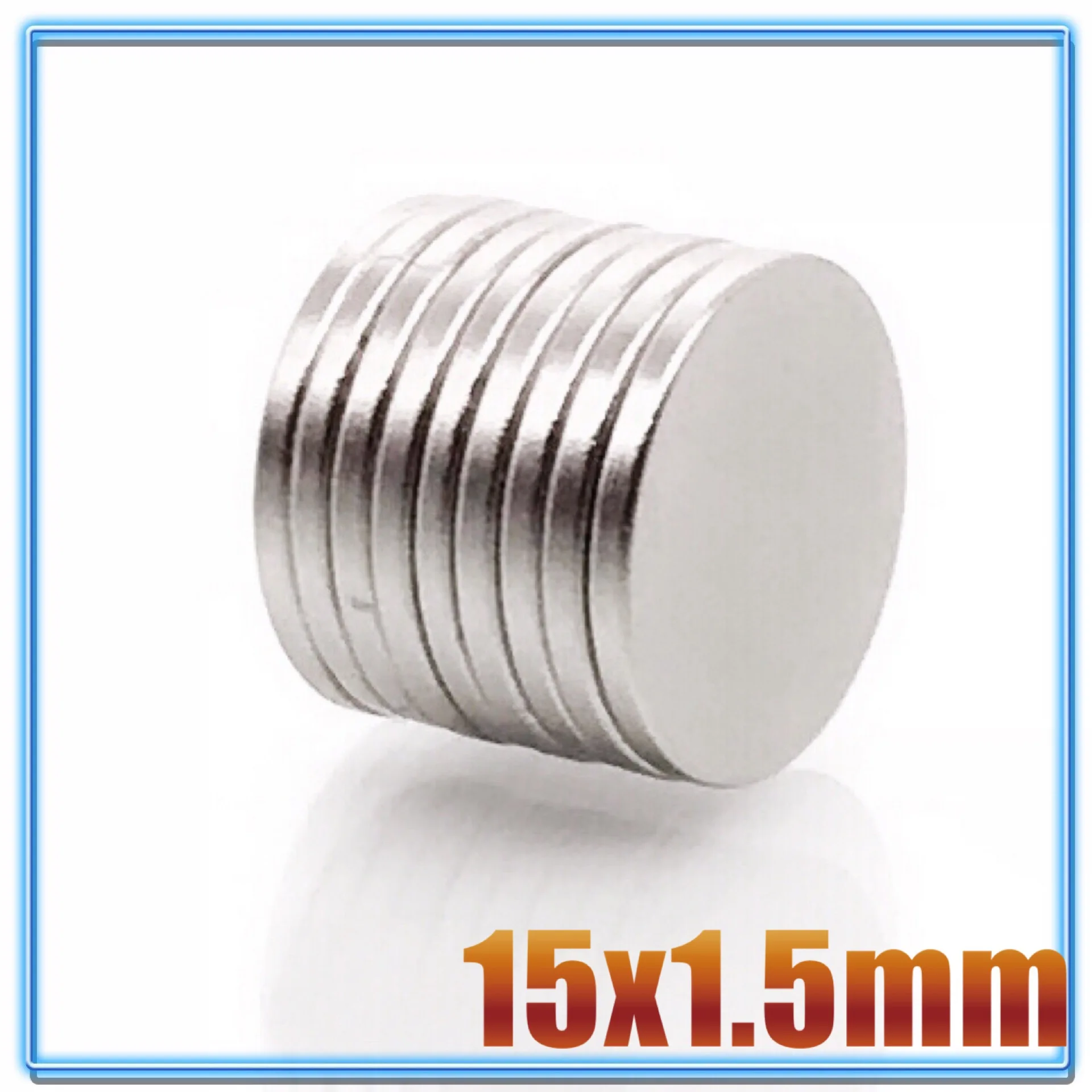 

10/20/50/100/200/500PCS 15x1.5 Small Round Magnet 15mmx1.5mm Neodymium Magnets 15x1.5mm Permanent Strong Powerful Magnet 15*1.5