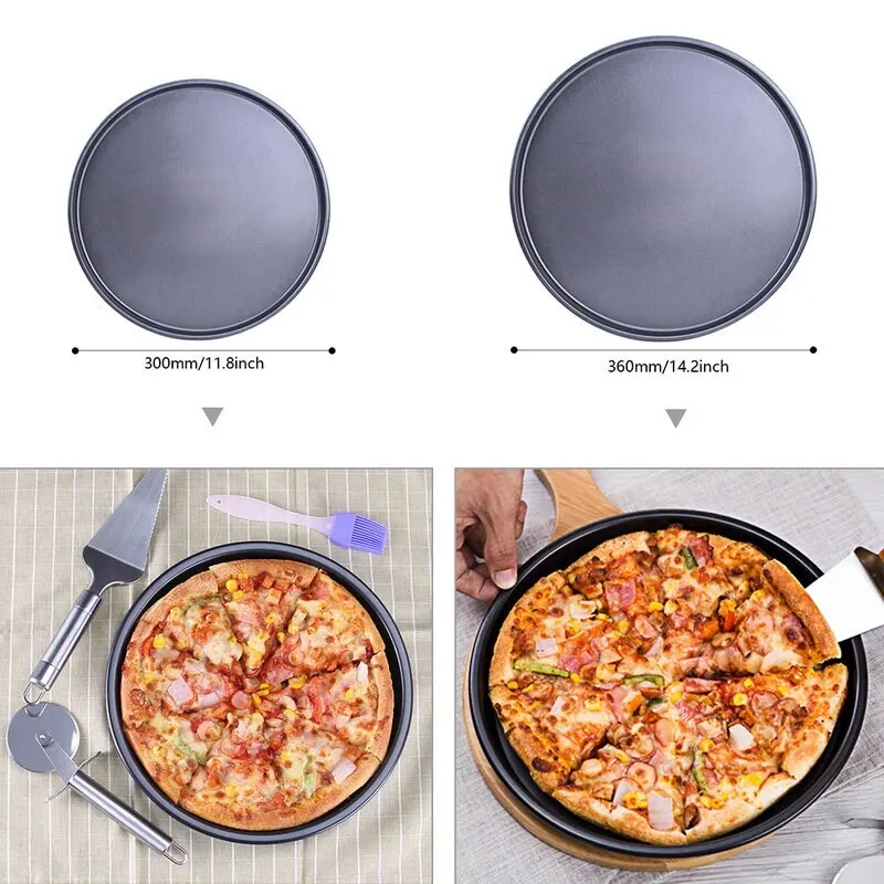 12/14 дюймов антипригарный пицца противень круглый глубокое блюдо Пицца Пан пирог