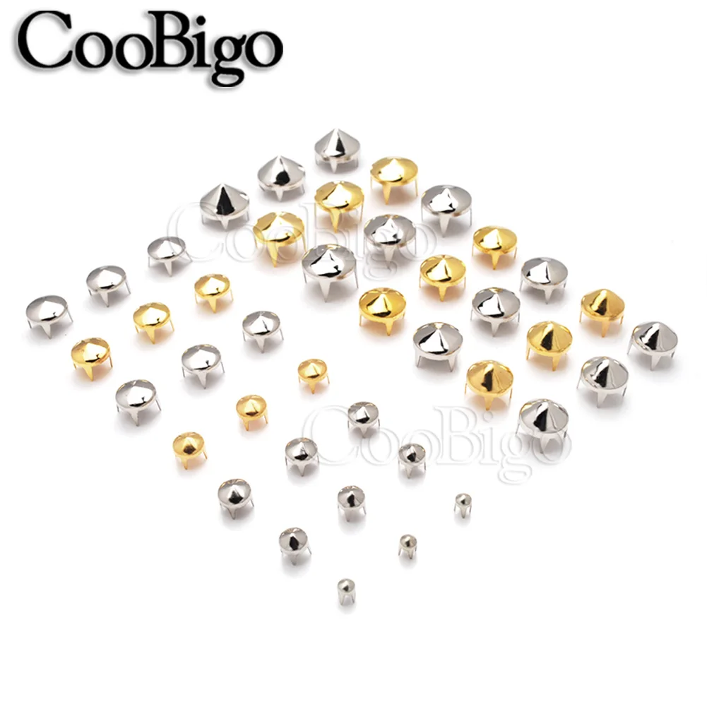 100 шт. конусные шпильки заклепки шипы гвоздики для улицы в стиле панк сапог