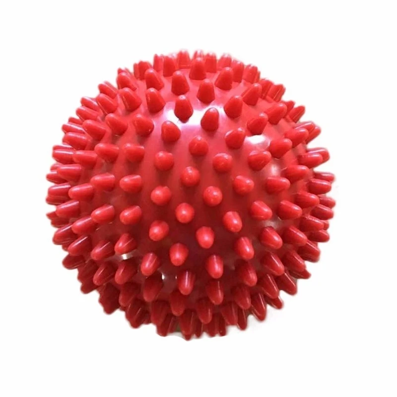 

7.5CM 6 Color Fitness PVC Hand Massage Ball PVC Soles Hedgehog Sensory Training Grip the Ball Portable Physiotherapy Ball