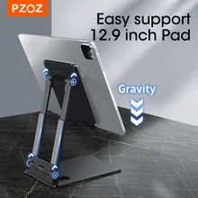 PZOZ Desk Holder For iPad iPhone 12 11 Pro Max Mobile Phone Universal Desktop Tablet Foldable Table Cell Phone Desk Holder Stand