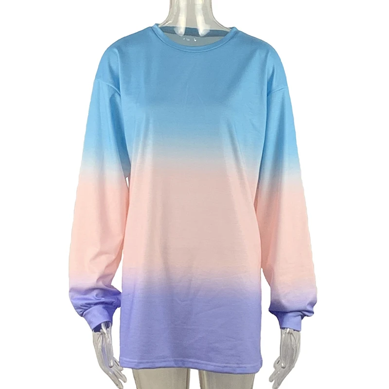 2020 горячая Распродажа Женская толстовка большого размера d Tie Dye с принтом
