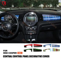 new abs for mini cooper f56 car styling instrument union jack stickers dash board trim panel cover decoration accessories2pcs