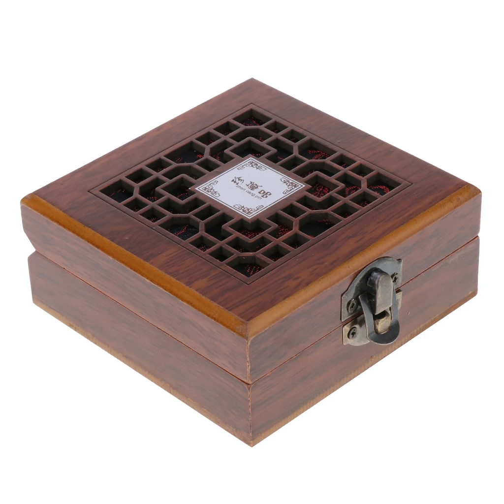 Wooden Jewelry Box Necklace Small Trinket Storage Organizer Case W/LOCK Gift | Украшения и аксессуары