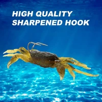 34 5g crab lure soft 3d appearance with hook artificial crab simulation sharp baits tools for outdoor